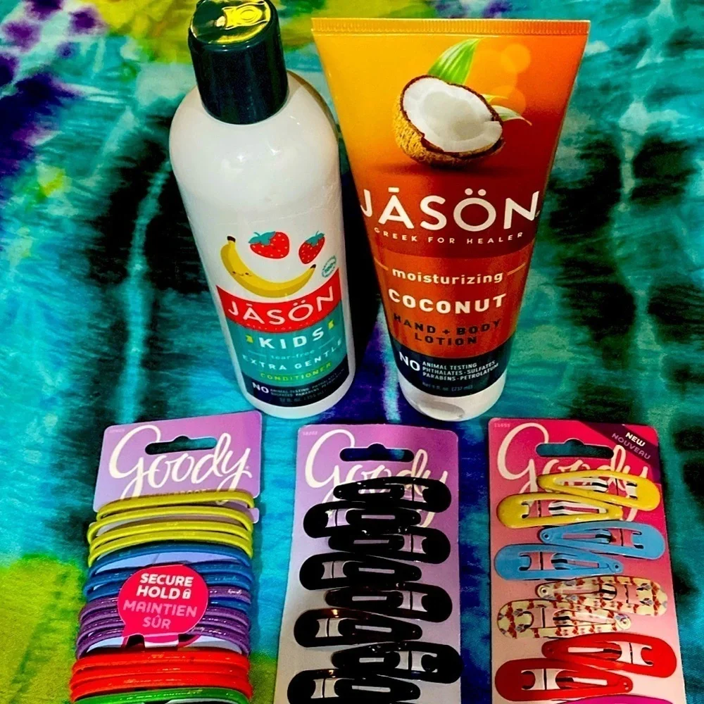 Jason Hair & Body Bundle Coconut Lotion Hair Accessories Kid’s Conditioner